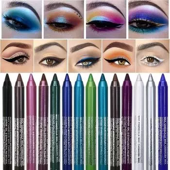 14-цветная гелевая подводка для глаз, перламутровая ручка для теней для век, водостойкая, долговечная, не размазывающаяся ручка для подводки для глаз #1