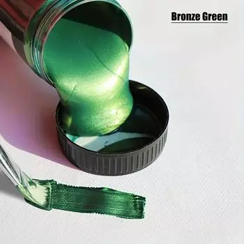 14 цветов 100 мл золотая акриловая краска металл перламутровый ручная роспись гипсовый клей водостойкая и не выцветающая краска для самостоятельной росписи 100ML