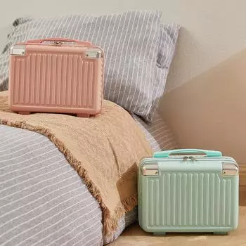 14-дюймовая многофункциональная косметическая сумка для путешествий, ручной клади, переноски, косметички белый