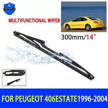 14-дюймовый мягкий резиновый стеклоочиститель заднего стекла автомобиля, бесшумный автомобильный стеклоочиститель, автомобильные аксессуары для Peugeot 406 Estate 1996-2004