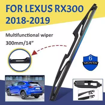 14-дюймовый мягкий резиновый стеклоочиститель заднего стекла автомобиля HD бесшумный автомобильный стеклоочиститель автомобильные аксессуары для Lexus RX300 2018-2019