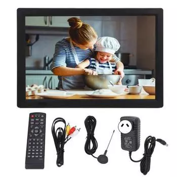 14-дюймовый портативный телевизор с перезаряжаемым ЖК-монитором высокой чувствительности с тюнером и вилкой AU 110220 В