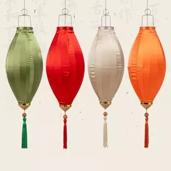 14-дюймовый традиционный фонарь для вечеринки на открытом воздухе шелковый фонарь китайский вьетнамский праздник середины осени весенний новогодний декор украшения 14INCH