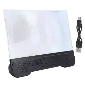 14-дюймовый увеличитель экрана мобильного телефона с Bluetooth-динамиком, видеоусилителем, подставкой-кронштейном