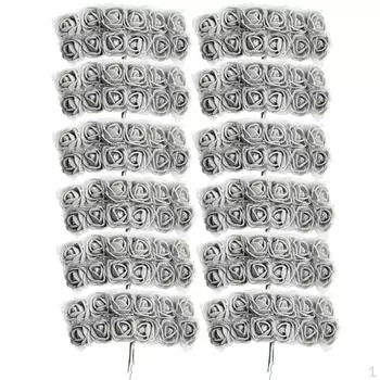 14 искусственных цветов розы свадебные букеты центральные украшения для детского душа своими руками Royal Blue