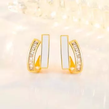 14-каратное позолоченное кольцо-капелька Aros Mujer Oreja для женщин, изящные геометрические украшения, серьги-капли Orecchini для женщин и девочек золотой