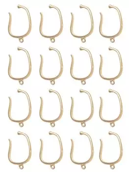 14 кг покрытая ушная манжета с кольцом ушная манжета части серьги с крючками для ушей гипоаллергенные детали поделки большая емкость [Crystal Drop] (16 шт.)