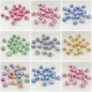 14 мм/16 мм 10 шт. модные креативные акриловые УФ-ослепительные двухсторонние круглые бусины в форме сердца для браслетов, сережек, ювелирных изделий, аксессуаров, материалов ручной работы 16mm 10Pcs зелёный