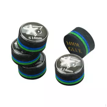 14 мм наконечник для бильярдного кия, многослойная головка, набор из 5 штук M