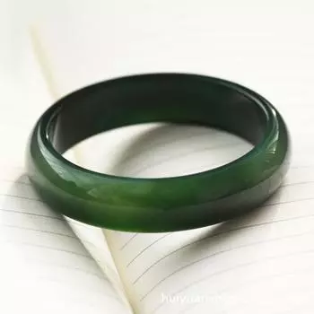 14 мм натуральный травянисто-зеленый агатовый браслет модный амулет агатовый браслет нефритовый женский подарок 56-58mm