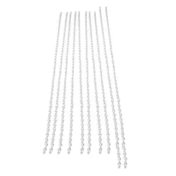 14 мм Восьмиугольная бусина, акриловые хрустальные жемчужные цепочки для дня рождения, свадьбы, вечеринки, прозрачные 10