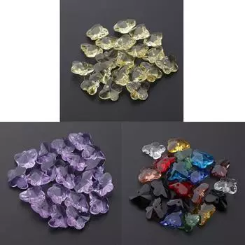 14 мм в форме бабочки подвесной кулон подвески ювелирные изделия DIY светлый янтарь