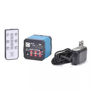 14 МП телевизор HDMI USB промышленный цифровой микроскоп камера TF видеорегистратор DVR C-Mount [Товар] синий