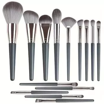 14-Piece Luxury Makeup Brush Set - Professional Full Face And Eye Detail Brushes Super Soft For Applying Foundation, Blush, Etc.