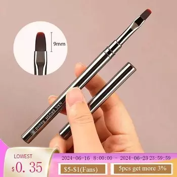 14 размеров кисть для дизайна ногтей металлическая ручка кисть для подводки ногтей полосатый узор кисть для рисования акриловый УФ-гель для наращивания рисунка ручка для резьбы