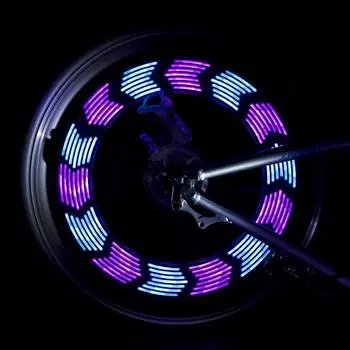 14 RGB светодиодный фонарь для велосипедных колес со спицами, сигнальная лампа безопасности для горного дорожного велосипеда