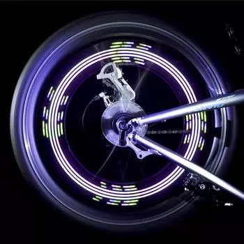 14 RGB светодиодный фонарь для велосипедных колес со спицами, сигнальная лампа безопасности для горного дорожного велосипеда