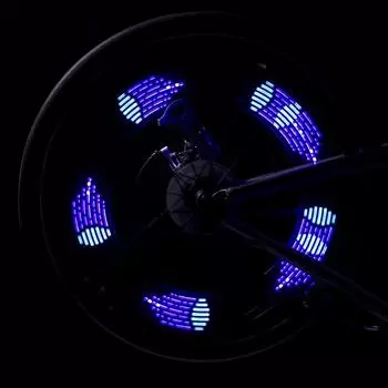 14 RGB светодиодный фонарь для велосипедных колес со спицами, сигнальная лампа безопасности для горного дорожного велосипеда