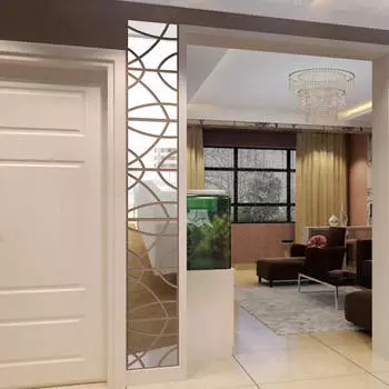 14 шт. 3D-зеркало, прямоугольник, виниловая съемная наклейка на стену, наклейка для домашнего декора, искусство SL серебряный