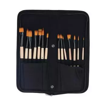 14 шт. акриловые кисти для рисования нейлоновый наконечник хорошее водопоглощение алюминиевая трубка масляные кисти для рисования