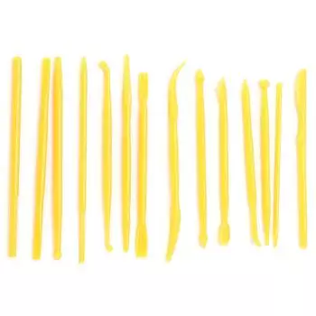 14 шт. глиняных инструментов, прочный пластик, сделай сам, практичные аксессуары для моделирования для поделок