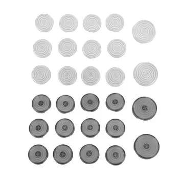 14 шт. колпачков клавиш для клавиатуры для файтингов 22,5 мм 28,5 мм чехол для клавиш Fight Stick для замены Transparent Black