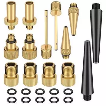 14 шт./компл. велосипедный клапан, переходник Presta-Schrader, иглы для велосипедного насоса, конвертер для велосипедного клапана