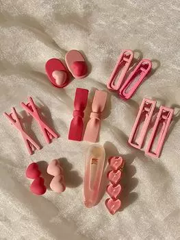 14 шт. Модные Y2K Милые Розовые Заколки-клипсы для волос Заколки-шпильки для женщин Девушек Аксессуары для волос для вечеринок