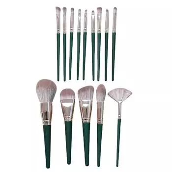 14 шт. мягкие пушистые кисти для макияжа косметика основа румяна пудра тени для век растушевка макияжа кисти косметические инструменты