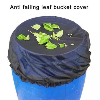 14 шт. сетчатые чехлы для бочек с дождевой сеткой, экран с завязкой, широкое применение, наружные защитные чехлы с мелкой сеткой 60cm чёрный