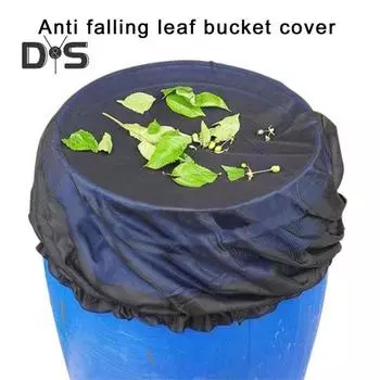 14 шт. сетчатые чехлы для бочек с дождевой сеткой, экран с завязкой, широкое применение, наружные защитные чехлы с мелкой сеткой 60cm чёрный