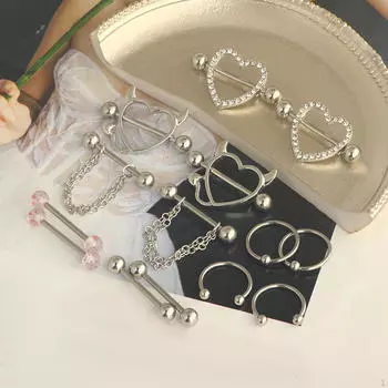 14 шт. ювелирные изделия для сосков кольца-штанги обруч фиксатор пирсинг