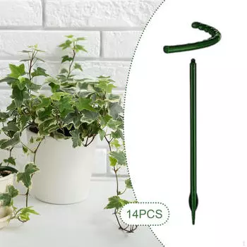 14 штук Колышки для поддержки растений Кольца для цветов Садовые инструменты для улицы Бонсай Полукруглые 14cmx14cm