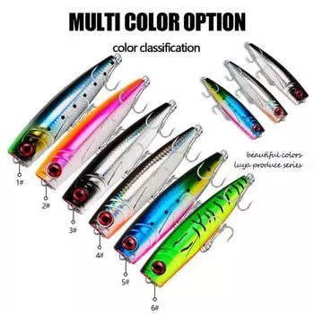 14 см/59 г металлическая рыболовная приманка с острым крючком, реалистичная плавающая на поверхности воды, бионическая искусственная твердая приманка, аксессуары для рыбалки в пресной воде и соленой воде E