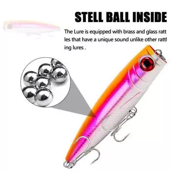 14 см/59 г металлическая рыболовная приманка с острым крючком, реалистичная плавающая на поверхности воды, бионическая искусственная твердая приманка, аксессуары для рыбалки в пресной воде и соленой воде E