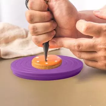 14 см практичный простой в эксплуатации пластиковый поворотный стол для торта мини-инструмент для украшения выпечки помадкой аксессуары для хлебобулочных изделий розовый