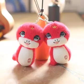 14 см змея талисман плюшевая кукла животное подвеска год зодиака змея милая мягкая игрушка кукла животное брелок украшение для дома