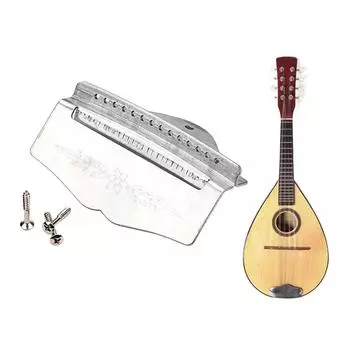 14-струнная металлическая мандолина, струнодержатель, мандолина, струнодержатель с крепежными винтами, запасные части для мандолины, простота использования