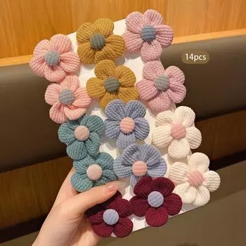 14 тканевых заколок для волос с модными повязками на голову, подходящих для ежедневного использования в качестве аксессуаров для волос