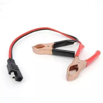 14AWG, 36 см, 2 контакта, быстроразъемный разъем SAE для аккумулятора, зажимы типа «крокодил», 10 А, кабельные зажимы, кабельные разъемы, шнур
