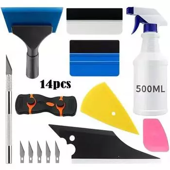14Car Glass Protective Film Installation Tool Film Scraper Window Film Scraper Car Film Scraper