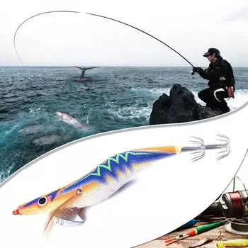 - 14cm 20g Luminous Wood Shrimp Fishing Lures Artificial Wobbler Bait (2)