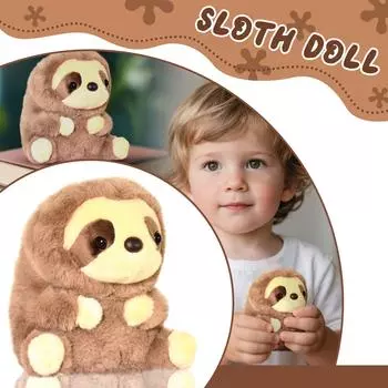 14cm--Cartoon Sloths Plush Toy Plush Dolls For Boys And Girls Ages 3 And Up Hand Puppet Dolls Birthday Gift Party Favors Cartoon Doll Dolls One Size