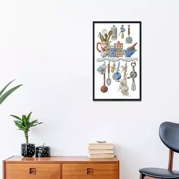 14CT штампованная вышивка крестом мультфильм на холсте ручная работа домашний декор - C472