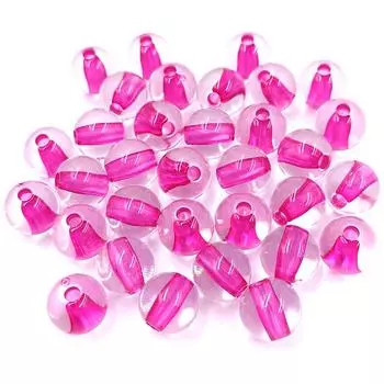 14mm Bracelet Necklace DIY Transparent Accessories For Jewelry Making Pearl Spacer Loose Beads Acrylic Round Beads Accessories зелёный