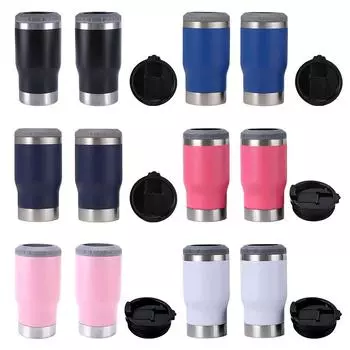 14oz Coffee Travel Mug Double Wall Beer Cup Stainless Steel for Home Car Travel 14oz