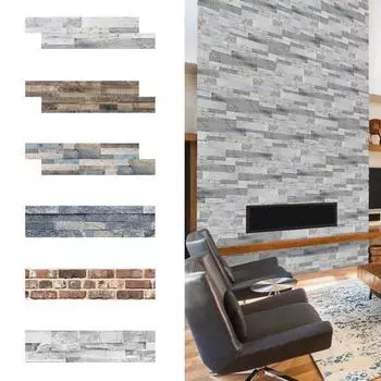 14Pcs/Set 3D Wood Grain Водонепроницаемая плитка Наклейка DIY Дом Комната Пол Стена Декор