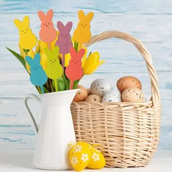 14шт пасхальные деревянные украшения для дома украшения One Size