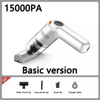 15000PA беспроводной домашний пылесос USB зарядка 120 Вт портативный уборочный прибор мини пылесос для влажной и сухой уборки бытовой автомобиль белый