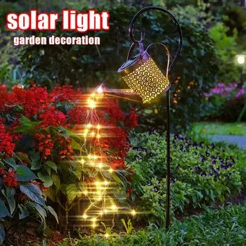 1500 мАч солнечные садовые газонные фонари уличный декоративный чайник художественная лампа металлический утюг водонепроницаемый IP65 с установленной световой лейкой Small (without stand)